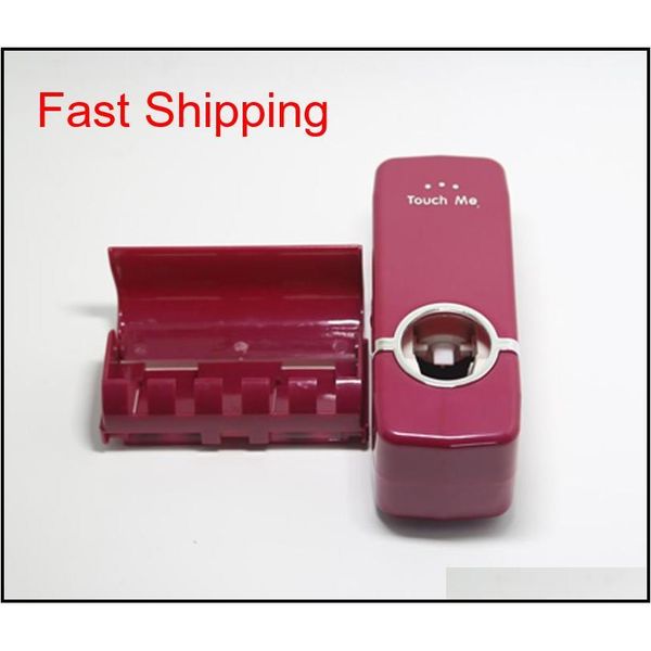 

2020 new matic toothpaste dispenser with toothbrush holders set bathroom toothpaste squeezer toothbr qylfzq packing2010