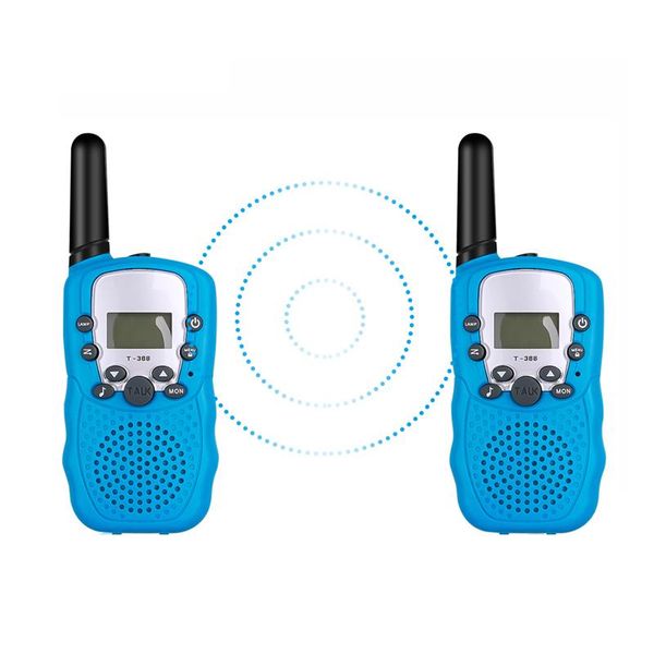 

t388 8ch 22ch 2pcs mini walkie talkie kids radio station 0.5w pmr pmr446 frs uhf portable radio communicator gift for child
