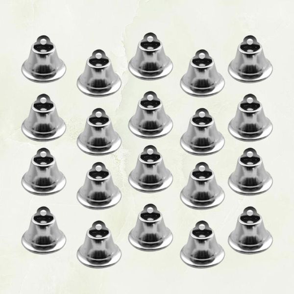 

20pcs 2.1cm small jingle bells metal bell xmas decor pendants jewelry ornaments for party christmas tree diy crafts (silver