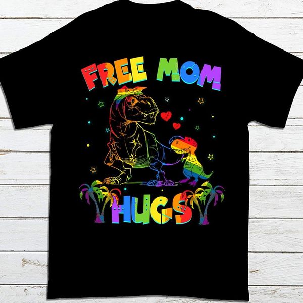 

mom hugs saurus lgbt pride awareness hoodie designers t shirts sweatshirt