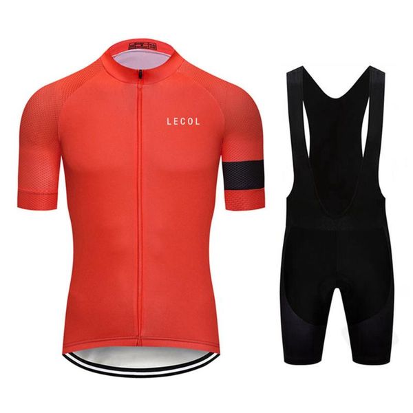 

lecol 2020 cycling clothing mtb jersey set mens short sleeve daily leisure biking clothes gel padded bicycle shorts kit breathab, Black;blue