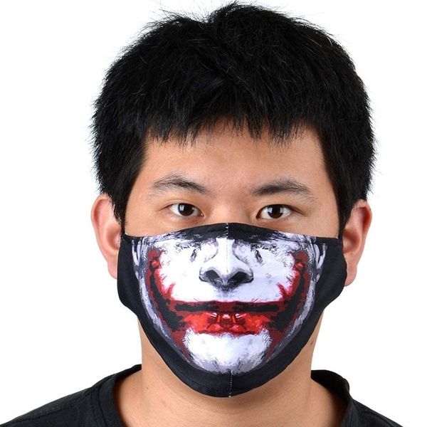 

washable cloth mask protects pm2.5 filter - halloween mask - breathable and reusable - fashion printing designer fashion soft cotton