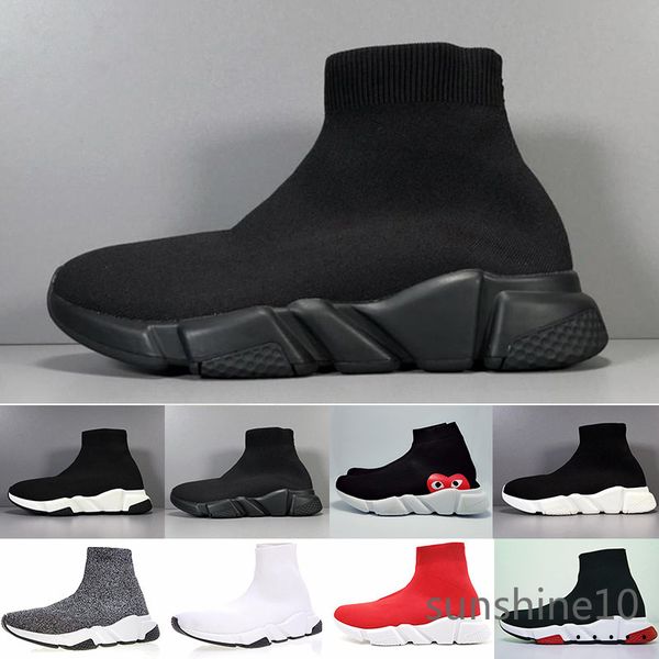 

designer sneakers trainer black red gypsophila triple black fashion flat sock boots casual shoes speed trainer runner with box tm1s7