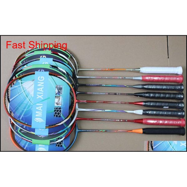 

2pcs professional badminton rackets 28 pouds carbon . training reserve b qylkll homebag