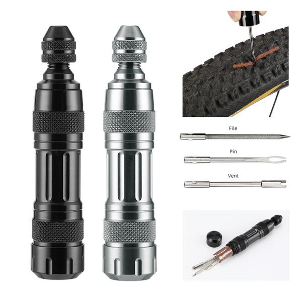 Universal Fahrrad Tubeless Reifen Reparatur Kit Reifen Bohrer Gummi Streifen Reifen Punktion Dichtmittel Fahrrad Reparatur Werkzeuge