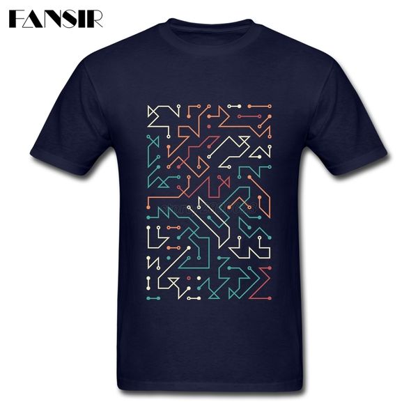 

men t-shirt 2020 summer fashion short sleeve o neck tees shirt men's maze of circuit summer tees sport hooded sweatshirt hoodie