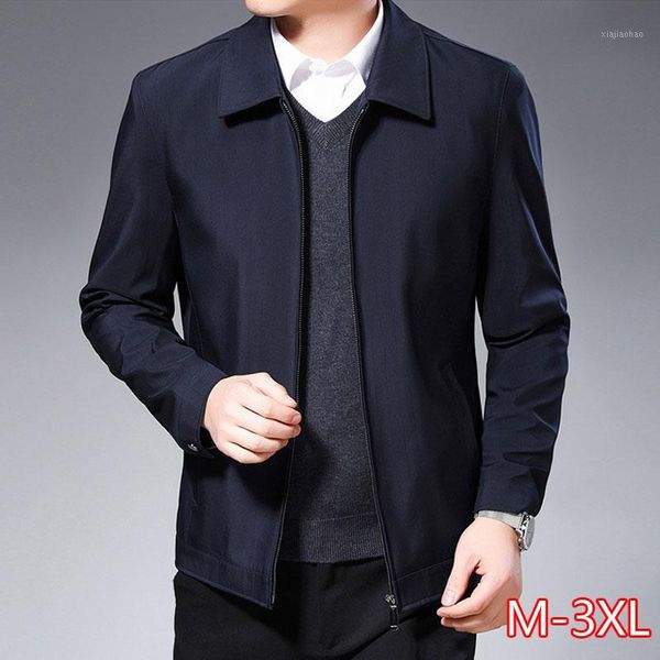 

2020 spring and autumn new middle-aged and elderly loose casual men's jackets high-quality outerwear men's jackets1, Black;brown
