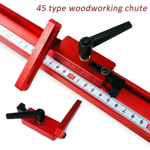 

30 45 chute aluminium alloy t-tracks track st slot standard miter track swoodworking tool for workbench router table diy1