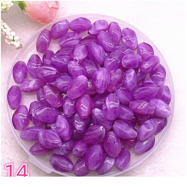 

new 30pcs 13x8x7mm imitation stone beads oval shape acrylic beads for jewelry making diy n qyldea