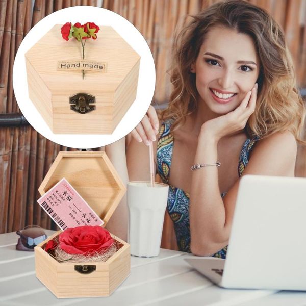 

decorative flowers & wreaths 1 box christmas artificial soap flower rose gift wood for festival