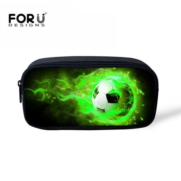 

forudesigns pen box ball print portable make up bag case for boys student pens pencils pouch purse brand new bag holder cosmetic