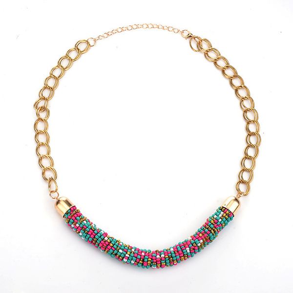 

factoryst4zfashion beads handmade multicolor necklace cylinder fashion necklace