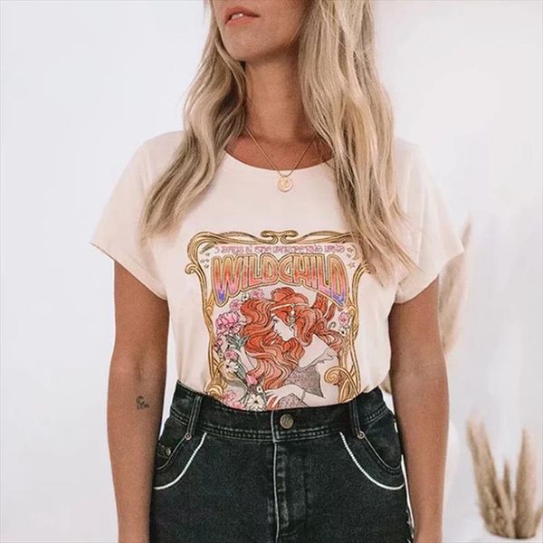

boho цыганочка печати футболки топы хлопок оторву абрикос o шеи bohemian топ футболки женщины 2020 весна лето новые, White