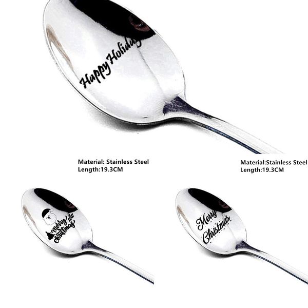 

latest decorations for home table christmas spoons xmas party tableware ornaments new year 2021 navidad natal gifts