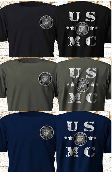 

спорт новый usmc морской пехоты сша спецназ полиции military army multicolor лето 2019 с коротким рукавом плюс размер рукавом homme t shirt