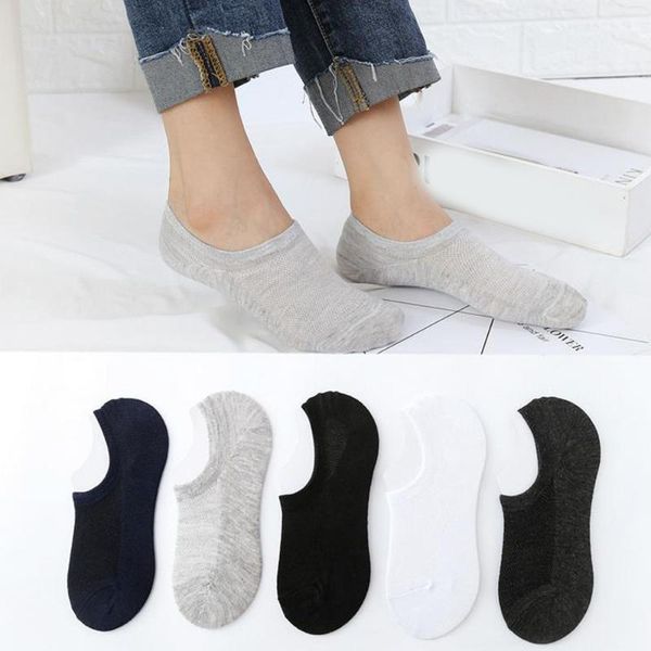 

women 1pair comfortable pure color cotton sock slippers short ankle socks 2019 new socks1, Black;white