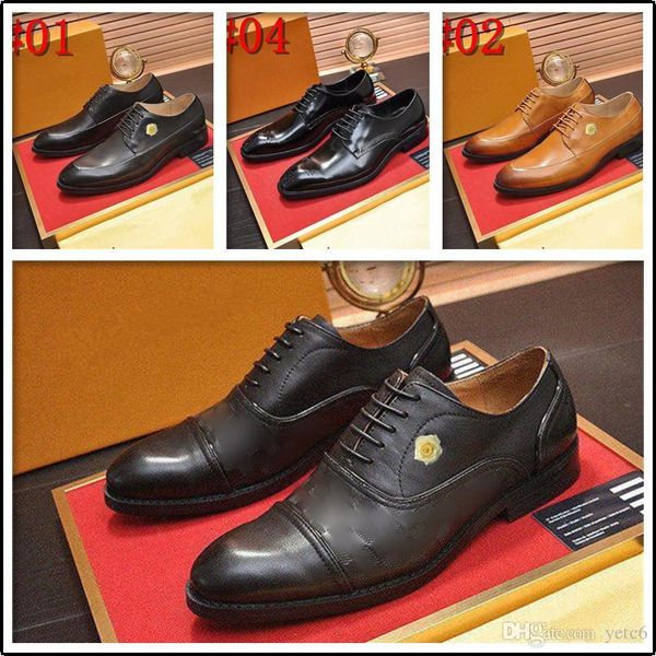 

men's dress shoe clould patent leather men wedding oxford shoes lace-up office suit men's casual shoes luxury italian plus size, Black
