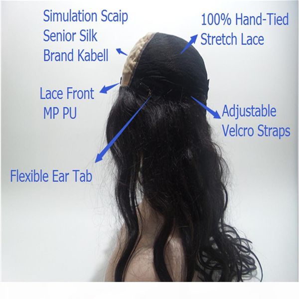 

virgin brazilian hair 100% silky straight silk full lace wig women silk 5.5 * 5.5 simulation scalp color #1 can be customized kabell, Black;brown