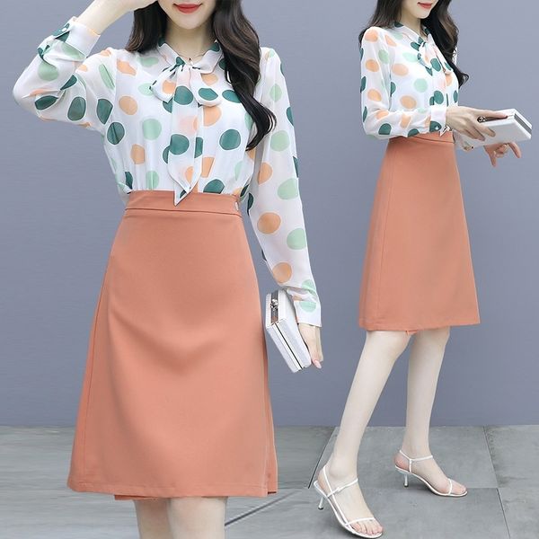 

l66pb skirt autumn new small and light familiar hepburn style western style two-piece 2020 suit skirt suit western fashion women nulxo, Gray