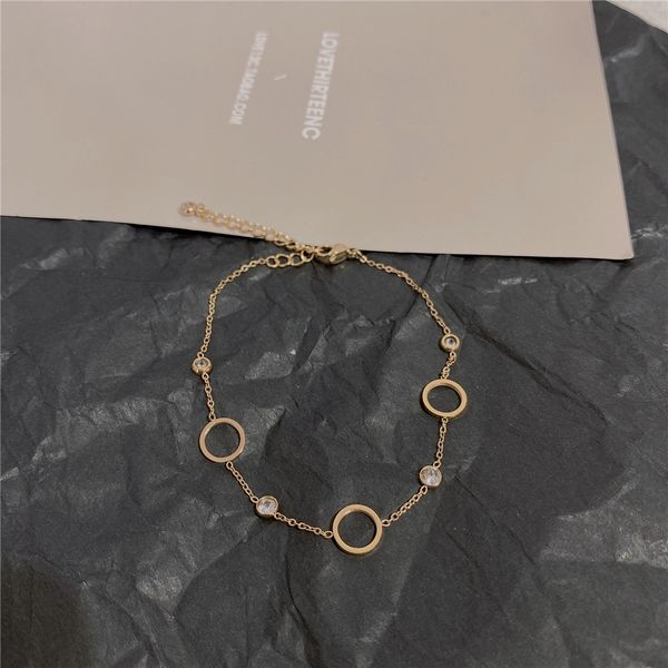 

east gate lightcircle korean bracelet braceletbracelet braceletversionsimple personality temperamentnet red versatile h rope and hand orname, Golden;silver