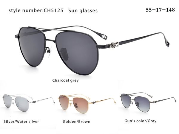 

fashion sunglasses beautiful sunglasses ch5125 titanium ultraviolet-proof multiple colors optional close to the skin no side effects, White;black
