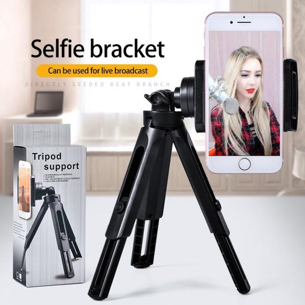 

black mini tripods camera tripod tripod phone stand mount two-section for
