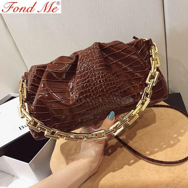 

stone pattern bright leather cool fashion shoulder casual messenger bag