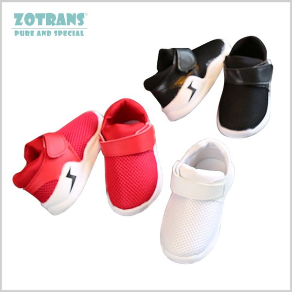 

fashion kids boy spring autumn breathable children trainers sneakers baby sport running for girls tennis shoes, Black