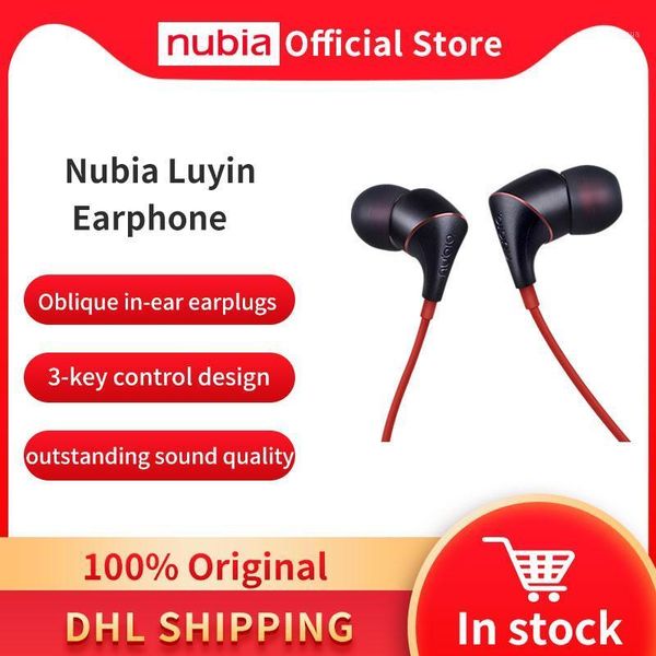 

headphones & earphones 100% original nubia temperament earphone for redmagic 5g / 5s hi-fi 3.5mm earbuds1