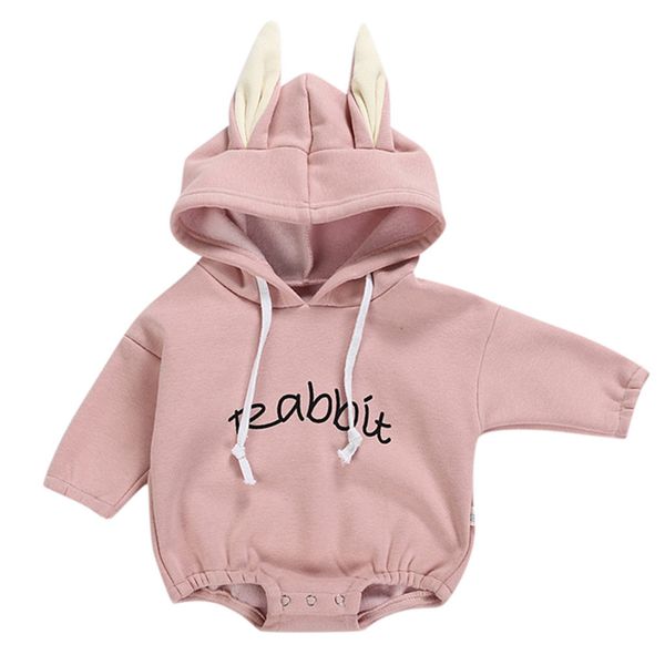 

todder kid new born baby clothes girl boy rabbit letter sweatshirt spring autumn clothes pullover bodysuit baby costumes y200623, Blue