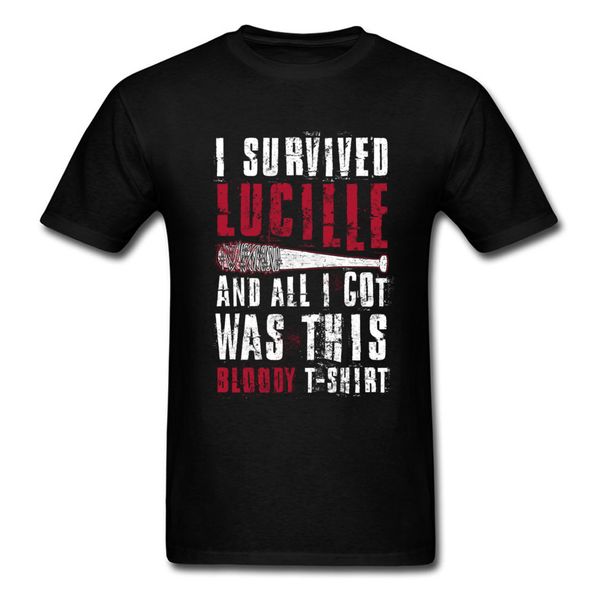 

men's letter lucilles survivor bloody quotes mens fashion black clothing sweater hip hop punk casual hoodie designers t shirts sweatshi