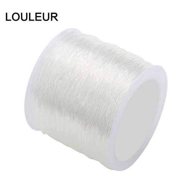 

strong stretchy elastic ropes white crystal string cord 55/80/100m/roll beading wire thread diy jewelry bracelet necklac qylfad