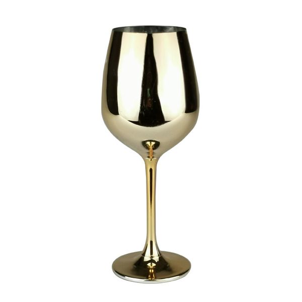 

301ml-400ml gold plated goblet creative crystal champagne cup luxury red wine glass brandy model room decoration q1222