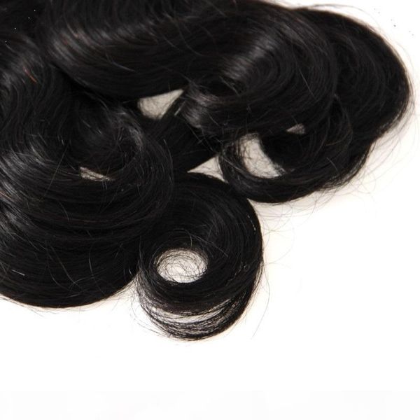 

1 piece #1 jet black color malaysian body wave hair bundles 100% human hair weave 6a unprocessed double weft hair weaving