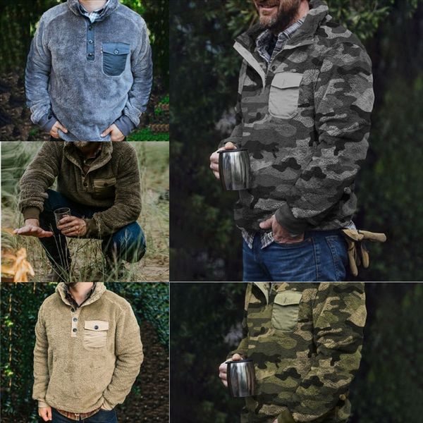 

hxgzu men casual cardigan winter fashion patchwork men's sweater jackets thick comfy knitted hoodie t sweater man's shirt men loos, White;black