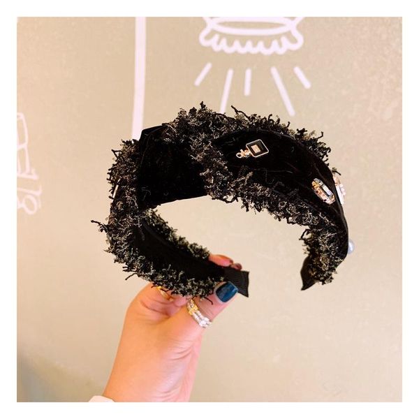 

hair accessories fashion lady luxurious hoop velvet women girls handmade band ponytail rope hairbands headwear