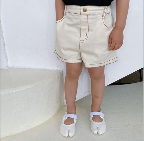 

2020 new wholesale girls boys shorts summer fashion kids s shorts 1-7 years hv1721, Black