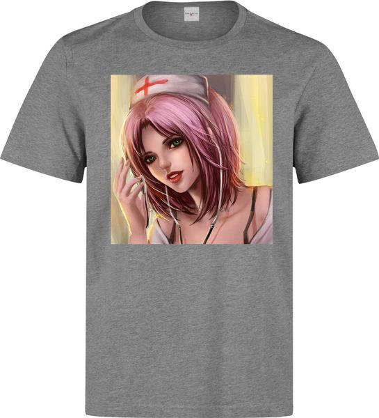 

naruto sakura haruno cute nurse art men's 's available grey 1 hoodie designers t shirts sweatshirt