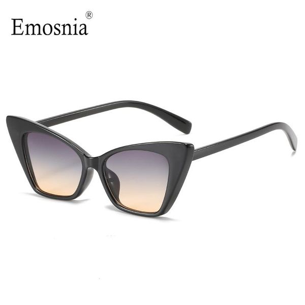 

2021 Sexy Cat Eye Sunglasses For Women Vintage Fashion Designer Sun Glasses Men New Leopard Gradient Eyeware UV400, White;black