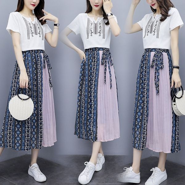 

очень fairy французской нишу платье dressskirt dressdress 2020 нового лето более-колено битник двухсекционного костюма популярной юбка для ж, Gray