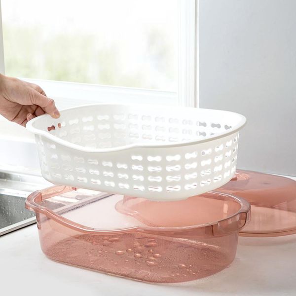 

2020kitchen organizer dish drying rack tablewares storage basket box bowl holder drain shelf drainer basket sink