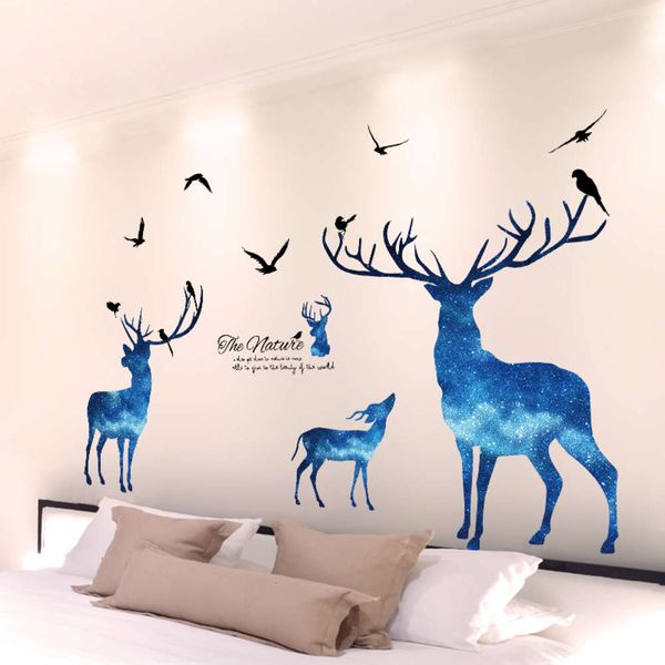 

nordic creative warm little frh wallpaper bedroom dormitory bedside sofa wall self adhive decoration stickers