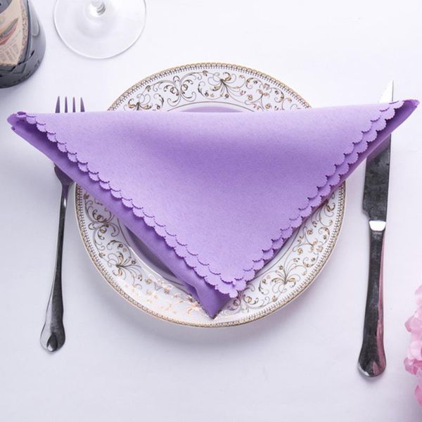 

table napkin 10 pcs wedding polyester handkerchief cloth wipe cup for diner party xmas supply