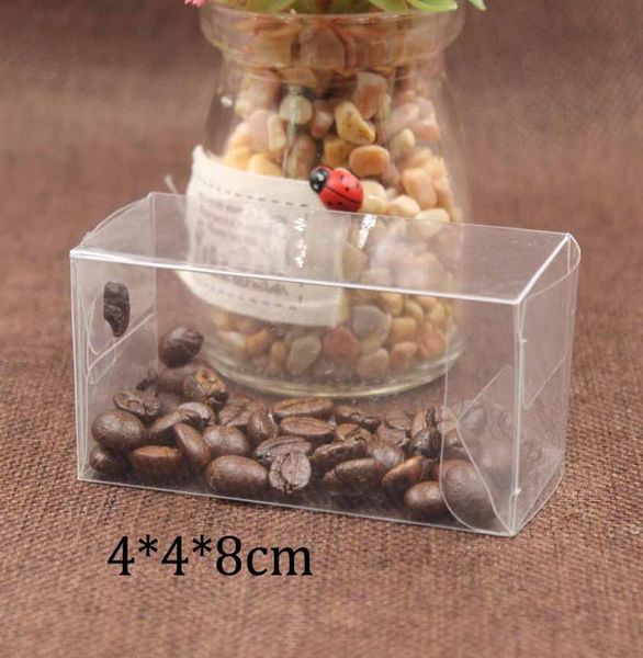 

50шт 448cm прозрачный пластиковый пвх упаковка коробки коробки для подарков шоколадные конфеты косметические crafts retangular прозрачный пв