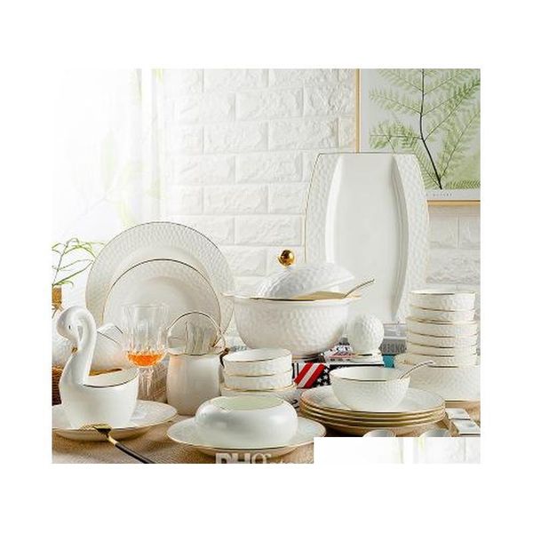 

bone china full set tableware wholesale dish dishes ceramic 28 heads chinese idea artifical water cube factor jlljfb mywjqq