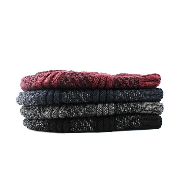 

flb] winter beanies люди высокого качества caps маска gorras bonnet теплой мешковатые зимние шапки для мужчин женщин skullies шляпы f18075, Black;white