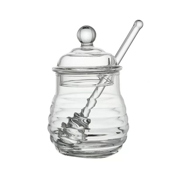 15cm Clear Glass Stirrers Honey Dipper Mel colher vara para o jarro de mel recolher e dispensar ferramentas