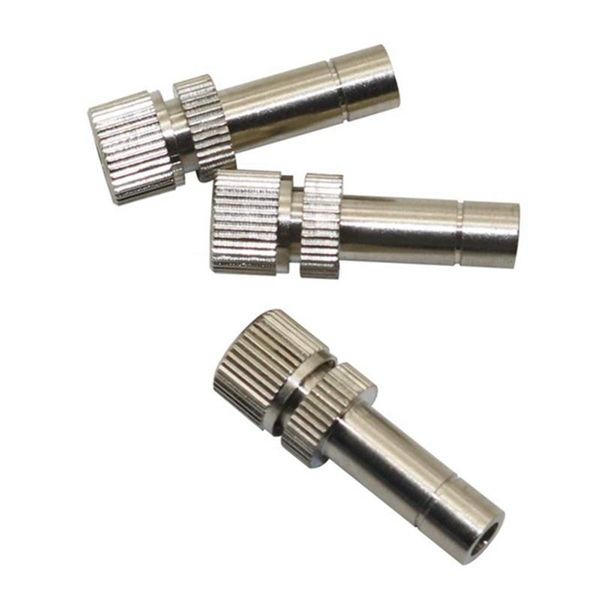 

watering equipments 50 pcs 6mm low pressure 0.5mm stainless steel fog misting nozzles connectors garden water irrigation sprinkler fittings