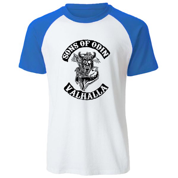 

sport sons of odin valhalla chapter t-shirt summer cotton t shirts streetwear awesome tee shirt men raglan short-sleeve casual tshirt