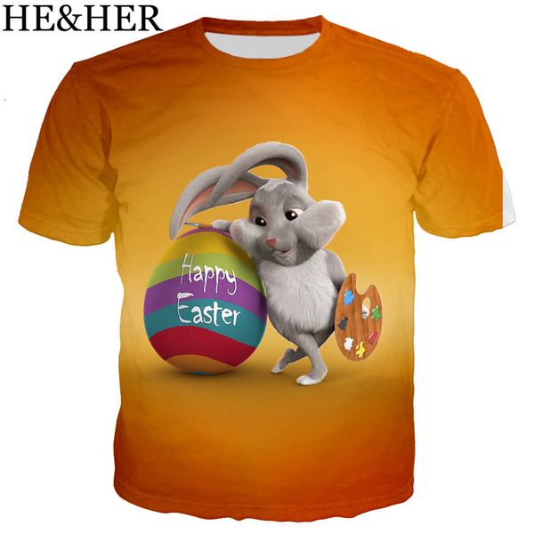 

easter rabbit 3d print shirts oversized anime kawaii men clothing
